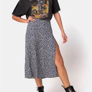 Motel Rocks Daisy Print Skirt